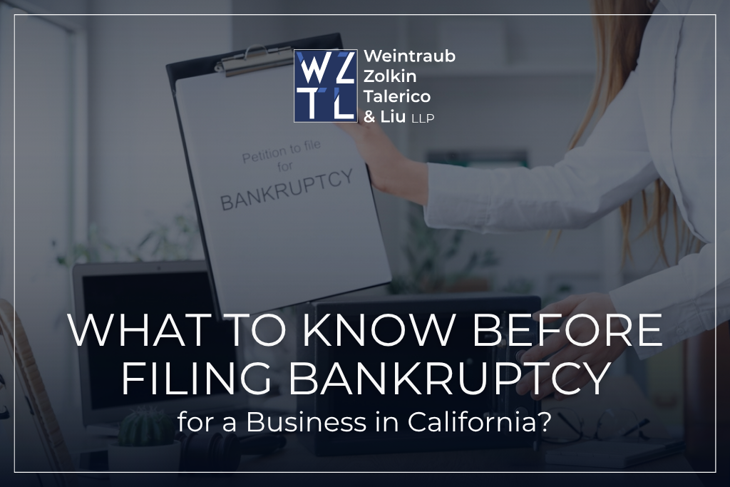 What to Know Before Filing Bankruptcy for a Business in California?